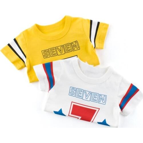 2020 New Summer Baby Boys Tshirt Letter Print Sport Kids T-Shirts Children Cotton Boys Top Clothes