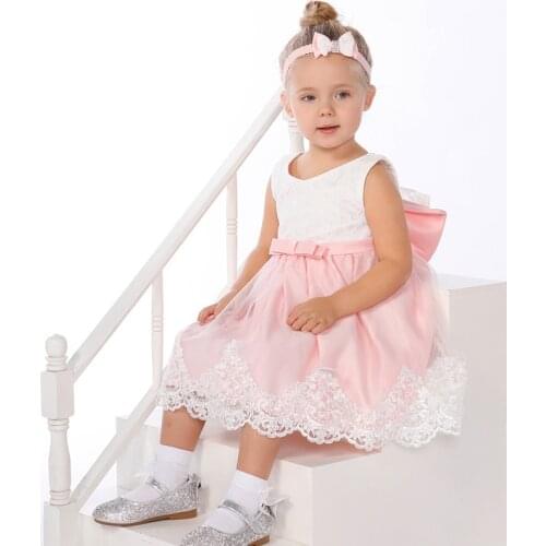 2021 Newborn Lovely Baby Girl Dress 1st Birthdays Dress For Girl Clothing Clothes Princess Wedding Kids Baptism Dresses Gauze