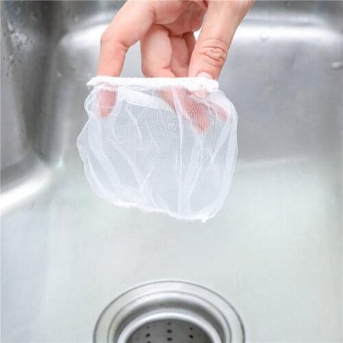 5pcs Isolation Clogging Prevent Kitchen Bathroom Shower Drain Residue Collector Sink Strainer Filter Net Bag Disposable