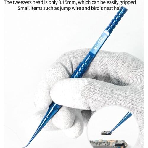 RL-11B /15B Titanium alloy Ultra-precision special jump wire Tweezers for Phone Microscope BGA Motherboard Chip IC Repair