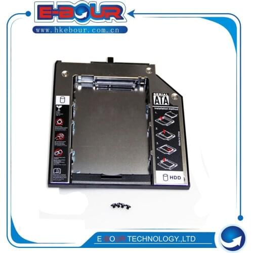 Aluminum 2nd HDD Hard Drive Caddy for IBM T410 T410S T500 X200 T400 T430S 9.5MM SATA 3.0 2.5"SSD HDD Case Enclosure
