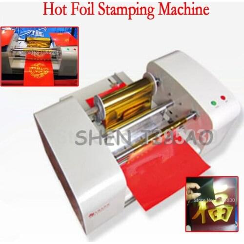 TJ-256 automatic Digital Hot Foil Stamping Machine 220V leather embossing Gilding Flatbed Printer Press Machine for leather logo