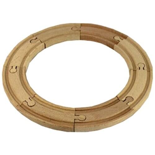 D544 Ju wood high quality wooden rail bulk Circular orbit Suitable for wood and electric train 8pcs/LOT