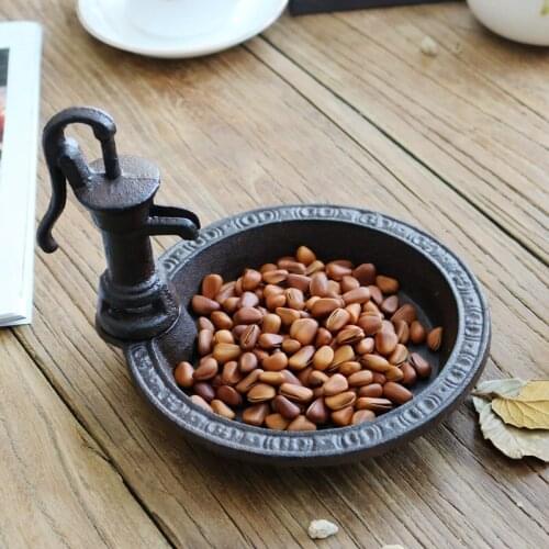 European Wrought Iron Bird Snacks Plate Storage Tray Ornaments Home Livingroom Table Figurines Crafts Hotel Desktop Decoration