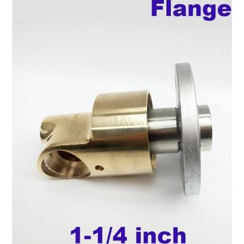 HD-F32 Unidirectional water hot/cold brass swivel connector flange rotating joint 1-1/4 inch 50C 120 degree C rotary