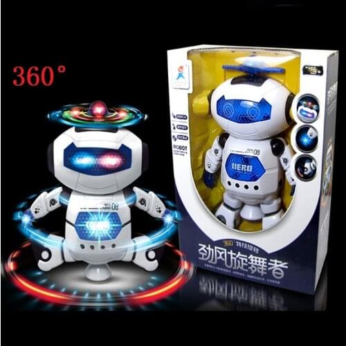 HOT! Smart Space Dance Robot Electronic Walking Toys With Music Light Gift For Kids Astronaut Toy to Child birthday gift