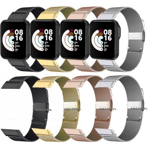 Mi Watch Metal Strap For Xiaomi Mi Watch Lite Bracelet Stainless Steel Wristband For Mi Watch Lite Band Smart watch accessories