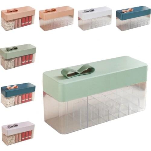 Lipstick Cute Nice-looking Exquisite Cosmetics Storage Case Multi-cell Lipstick Box with Cover for Women Storage Boxes