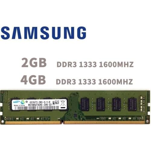 Samsung PC Memory RAM Memoria Module Computer Desktop 2GB 4GB DDR3 PC3 10600 12800 1333MHZ 1600MHZ 2G 4G 1333 1600 MHZ RAM 8gb