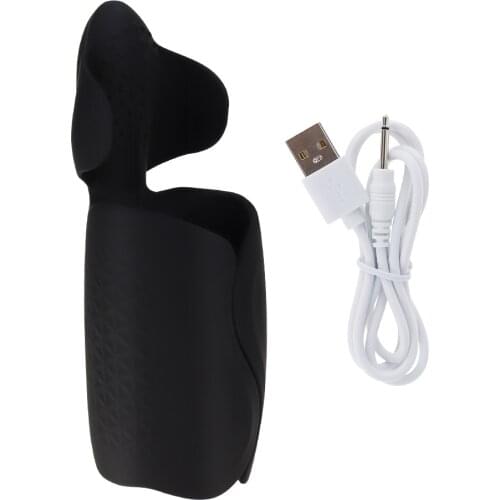 Male Masturbator Powerful 10 Modes Penis Training Tool Handheld Liquid Silicone Vibrating Toys for Prolonging Sexual Endurance