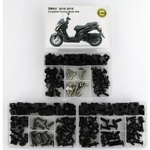Fit For Yamaha SMAX 2016 2017 2018 2019 Complete Full Fairing Bolts Kit Bodywork Screws Clips BoltNuts Style Motorcycle Steel