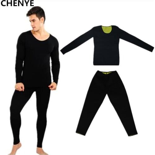 2020 Men Body Shapers Long Sleeve Pants Neoprene Sweat Sauna Weight Loss Waist Trainer Workout Slimming Shapewear Fitness Shirts
