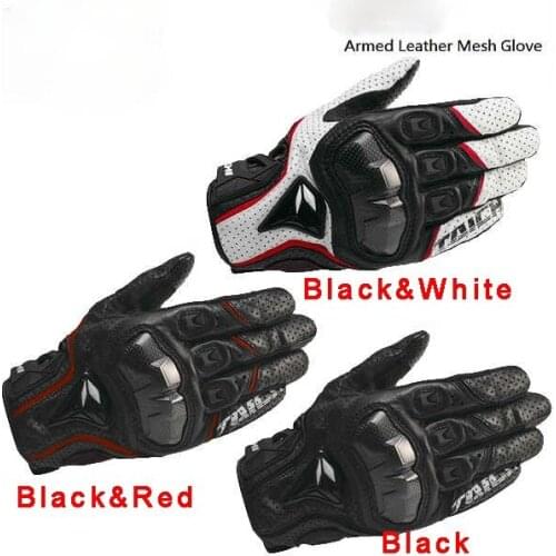 Motorcycle Riding Gloves Full Leather Carbon Fiber Motorcycle Racing Gloves Motorcycle Drilling Summer Gloves