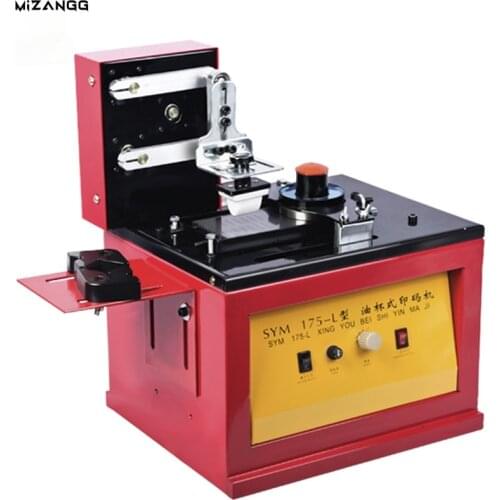 220V Fully Automatic Production Date Coding Machine / Electric Scraper Ink Cup Ink Pad Printer / Automatic Small Inkjet Printer