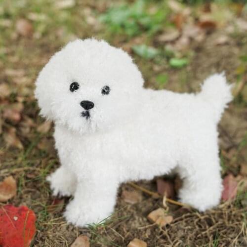 Realistic Plush Teddy Dog Doll Simulation Dog Stuffed Model Simulation For Pet Animal Toys For Kids Lovers Toys R5P2