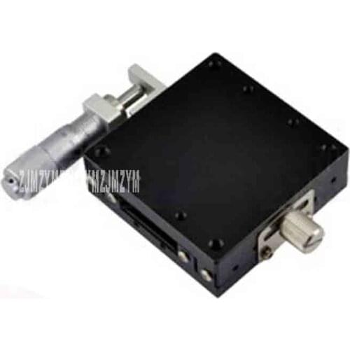 LGX60-L Sliding Table Micrometer Fine-adjustment Precision Steel Ball Guide Type Manual Displacement Platform 60x60 39.2N (4kgf)