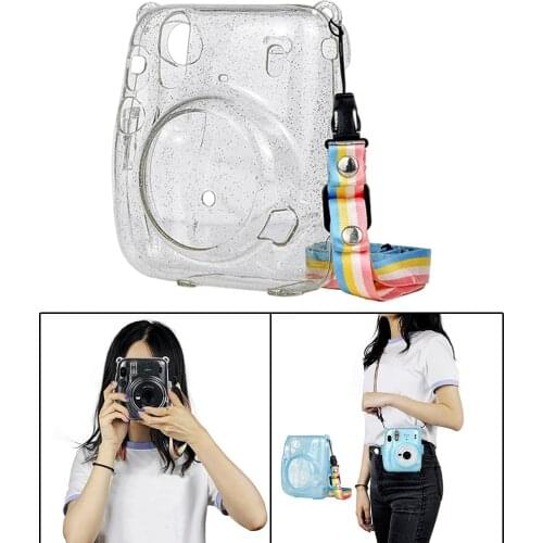 PC Hard Case Protector Cover Strap for Mini 11 Polaroid Cameras