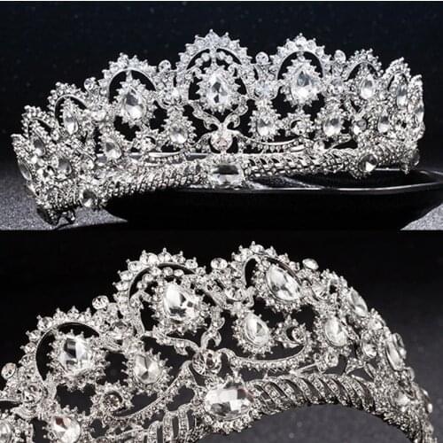 Luxury Bridal Crown Cheap but High Quality Crystal Royal Wedding Tiara Crowns Headband Hair Accessories