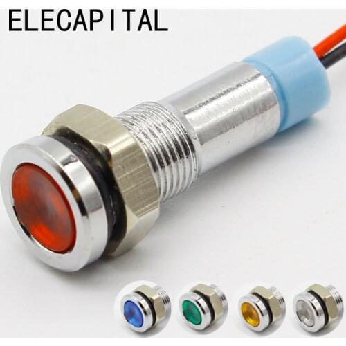 6mm LED indicator light 6V 12V 24V 220V signal lamp
