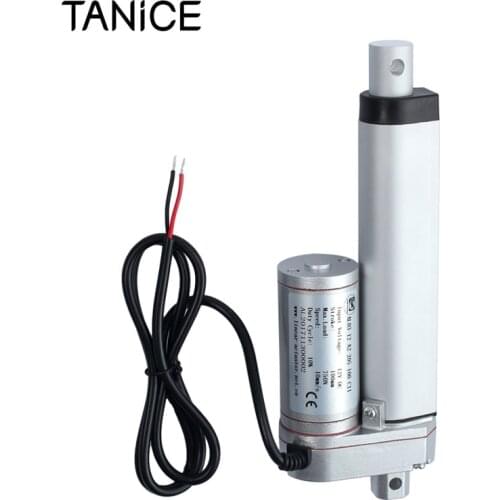 TANiCE Aluminum Alloy 100mm 200mm Linear Actuator Motor 750N DAC 12V For Auto Car Electric Door Opener TV Lift Table Massage Bed