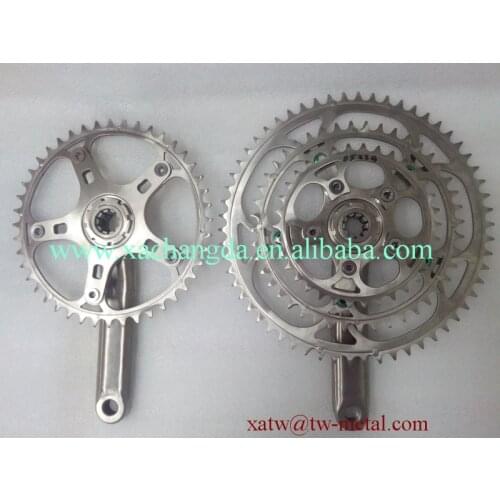 Titanium crank arm titanium chainring titanium spider titanium cranksets