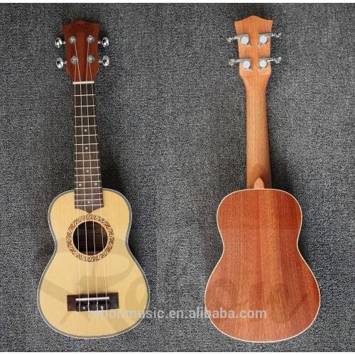 21 inch ukulele with spruce&sapele wood