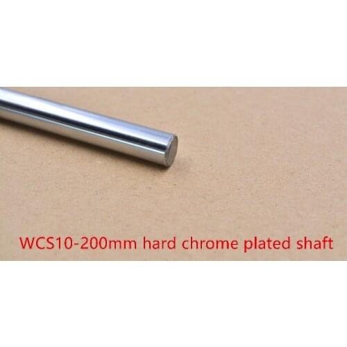 3D printer rod shaft 10mm linear shaft L 200mm chrome plated linear guide rail round rod shaft for cnc robot 1pcs