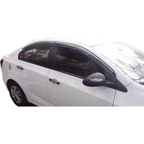 High quality Injection molding trim vent shade rain sun wind deflector window visor for Aiweio 2011 2013 2014