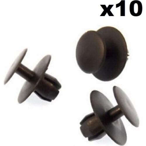 10x For Citroen 8mm Plastic Rivet Trim Clip- Bumper Grille Carpet Lining Upholstery