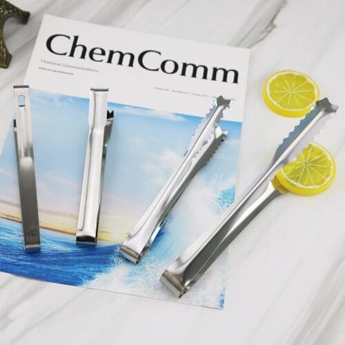 4 Styles Stainles Steel Tongs For Kitchen Barbecue Party Bar BBQ Clip Bread Food Ice Tongs Cube Sugar Cake Decoration Ice Cream