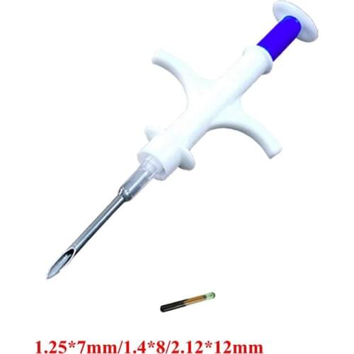 50x Plastic Injector Syringe with Microchip Rfid Glass Transponder Pet Chip Dog Id Animal Cat Fish Tags