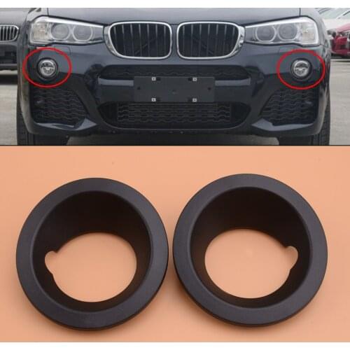 51113400912 51113400911 2pcs Left & Right Side Front Bumper Fog Light Lamp Ring Cover Frame Fit For BMW X3 E83 2004 2005 2006