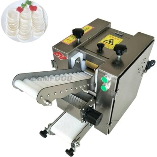 220v Stainless Steel Automatic Dumpling Gyoza Skin Machine Roti Chapati Wrapper Making Machine