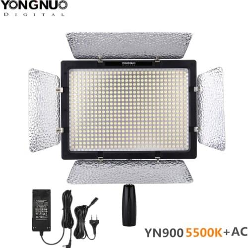 YONGNUO YN-900 YN900 5500K Wireless LED Video Light Panel Pro LED Video Studio Light Control For Canon with DC Power Adapter