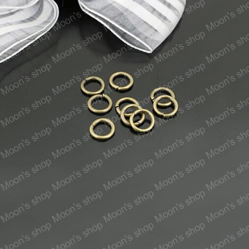 Wholesale Diameter 8mm Thickness 1.2mm Antique Bronze Iron Jump Rings Diy Jewelry Findings 50g Roughly 200 pieces (JM3109)