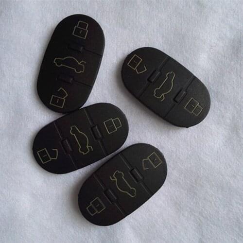 DAKATU 3 Buttons Remote key pad for Audi A1 A3 A5 A7 Q5 Q7 Replacement Rubber Button Pads Replacement