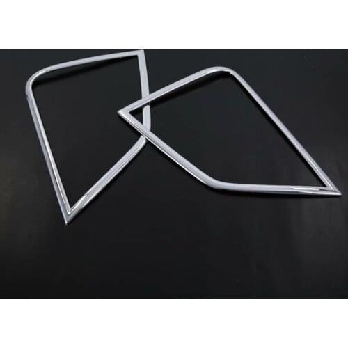 For Mitsubishi Eclipse Cross 2018 Car Accessories Exterior Front Fog Light Lamp Cover Frame Trim ABS Chrome