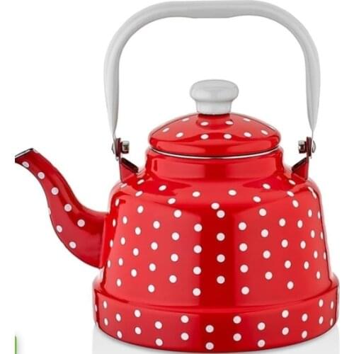 2.5 Liter Nostalgic Design Enamel Teapot