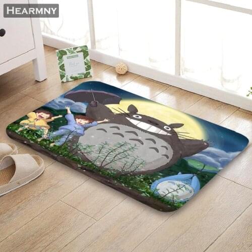 HEARMNY New Arrival Doormat Totoro Hot Sale Home Mat Machine Made Anti Slip Carpet Living Room/Hallway Bath Mat For Kids Gift