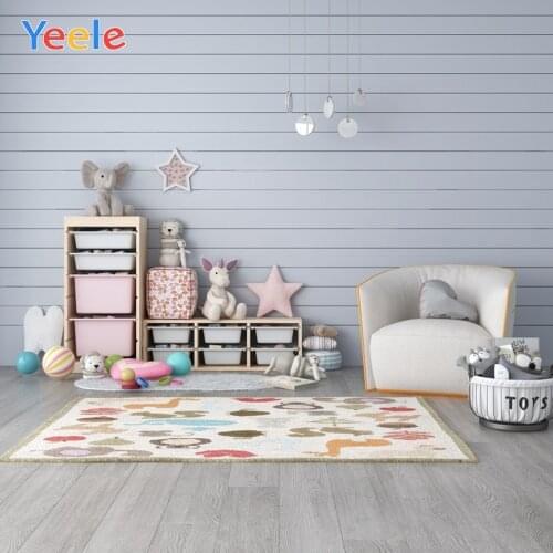 Interior Room Toy Doll Gift Floor Newborn Baby Shower Birthday Backdrop Photography Background For Photo Studio Vinyl Photophone