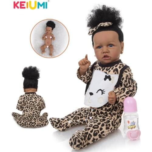 KEIUMI 57 CM Reborn Dolls Baby Soft Silicone Vinyl Bebe Reborn Realista Toddler Baby Toys For Girl Child Birthday Christmas Gift