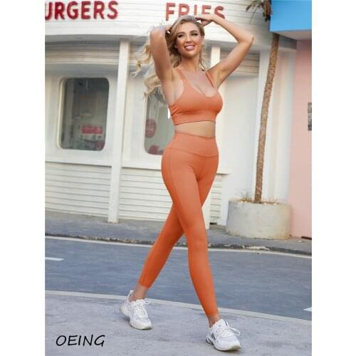 Workout Yoga Sets Women Gym Clothes Bra and Seamless Leggings Tights Set Fitness Suits