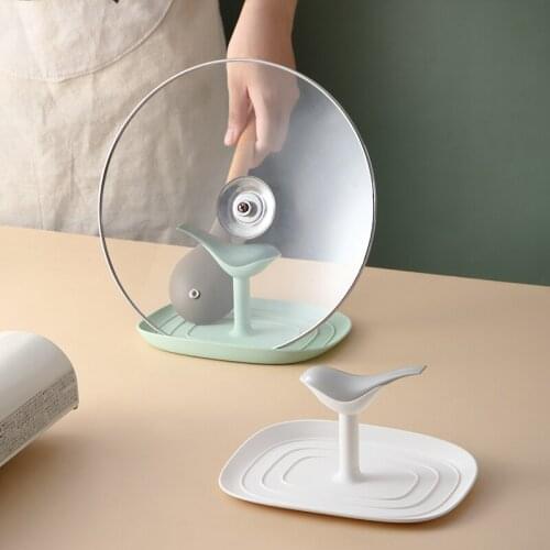 Kitchen Spatula Ladle Shelf Bird Shape Spoon Rest Pot Lid Holder Rack Cover Strainer Pad Multifunction Stand Containers