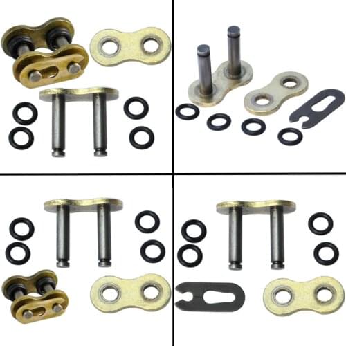 LOPOR 4Pieces Motorcycle Chain Connecting Master Link W/ O-Ring Seal Chain Buckle With size of 525