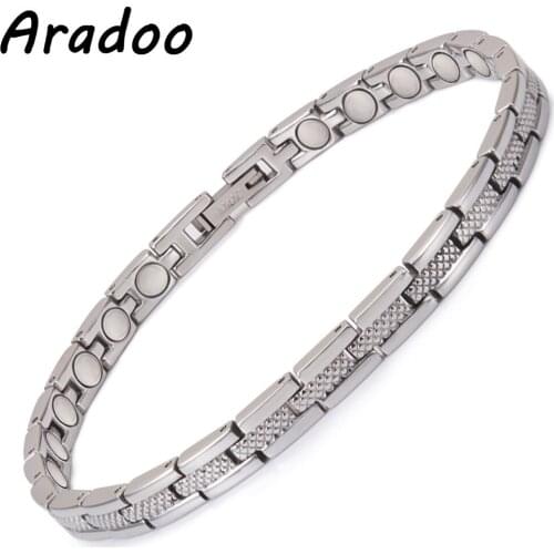 ARADOO Magnetic Health Energy Anti-Radiation Strengthen Immunity Maintains Slimness Improves Skin Quality Bracelet