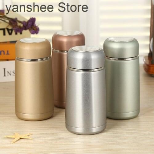 Small stainless steel thermos for childrens food, 300ml hot water bottle with filter, vacuum cup for students and schools