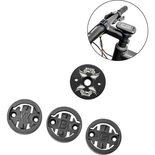 MUQZI Bike Stem Headset Top Cap Bicycle Computer Mount Holder for Bryton Wahoo Bracket Stem Top Cap Stopwatch