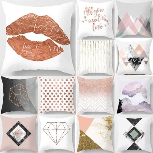 Marbling Cushion Cover Home Decor Pillow Case for Sofa Throw Pillowcase Modern Personalized Gift Living Room Scandinavian Style