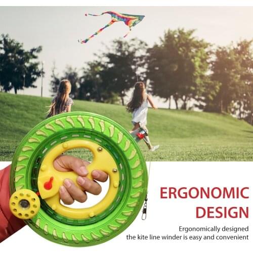 Outdoor Kite Line Winder Winding Reel Grip Wheel with Flying Line Kite Line Winding Wheel for Children Adults