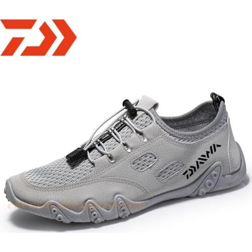 Fishing Shoes Men Breathable Quick Dry Non-slip Fishing Wearing Daiwa Light Camping Hiking Casul Outdoor Sports Fishing Shoe